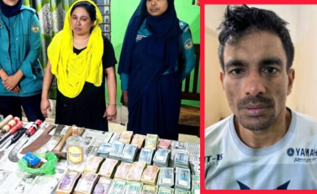 বরিশালে কুখ্যাত মাদক কারবারি ও পলাতক আসামী মান্না সুমন আটক