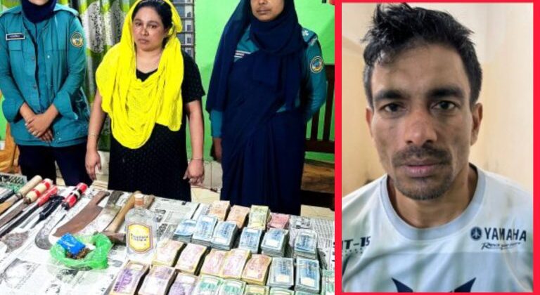 বরিশালে কুখ্যাত মাদক কারবারি ও পলাতক আসামী মান্না সুমন আটক