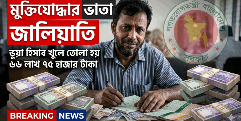 মুক্তিযোদ্ধা ভাতা জালিয়াতি: ভুয়া হিসাব খুলে তোলা হয় ৬৬ লাখ ৭৫ হাজার টাকা