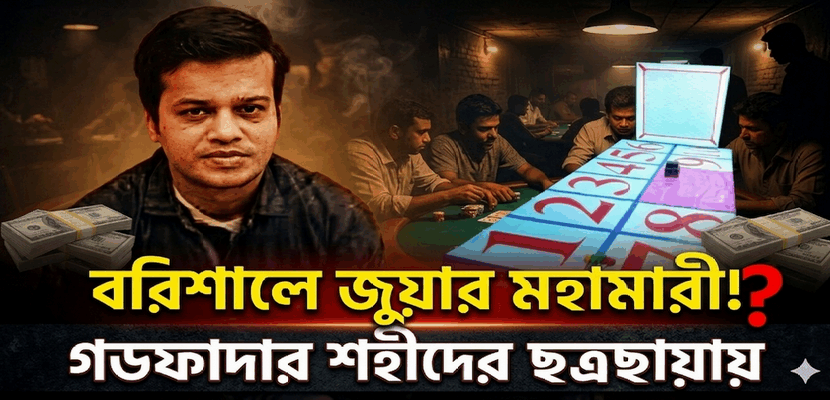 বরিশাল জুয়া সাম্রাজ্যের গডফাদার ‘জুয়া শহীদ’: প্রশাসনকে ম্যানেজ করে শহরজুড়ে সর্বনাশের নেটওয়ার্ক