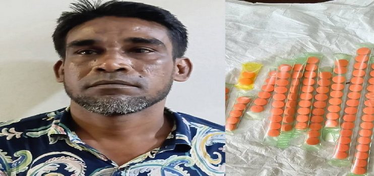 বরিশাল এয়ারপোর্ট থানার সফল অভিযান ১০০ পিস ইয়াবাসহ মাদক কারবারি গ্রেফতার