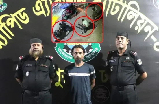 চলন্ত মোটরসাইকেলে ইট মেরে ছিনতাই, মূল পরিকল্পনাকারী আটক