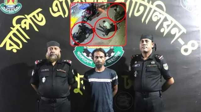 চলন্ত মোটরসাইকেলে ইট মেরে ছিনতাই, মূল পরিকল্পনাকারী আটক