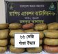 মাদক পরিবহনের জন্য বিশেষভাবে তৈরি পিকআপের গোপন চেম্বার থেকে র‌্যাবের অভিযানে ৬৬ কেজি গাঁজা উদ্ধার